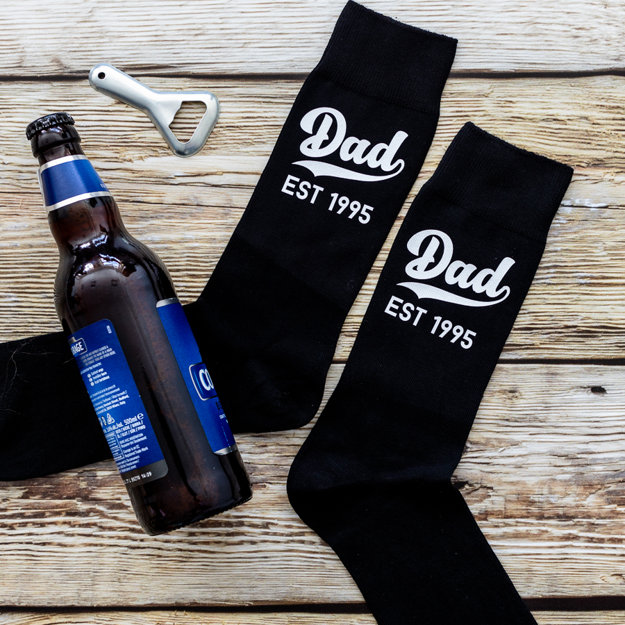 Personalised dad socks perfect gift for fathers day, birthday or Christmas