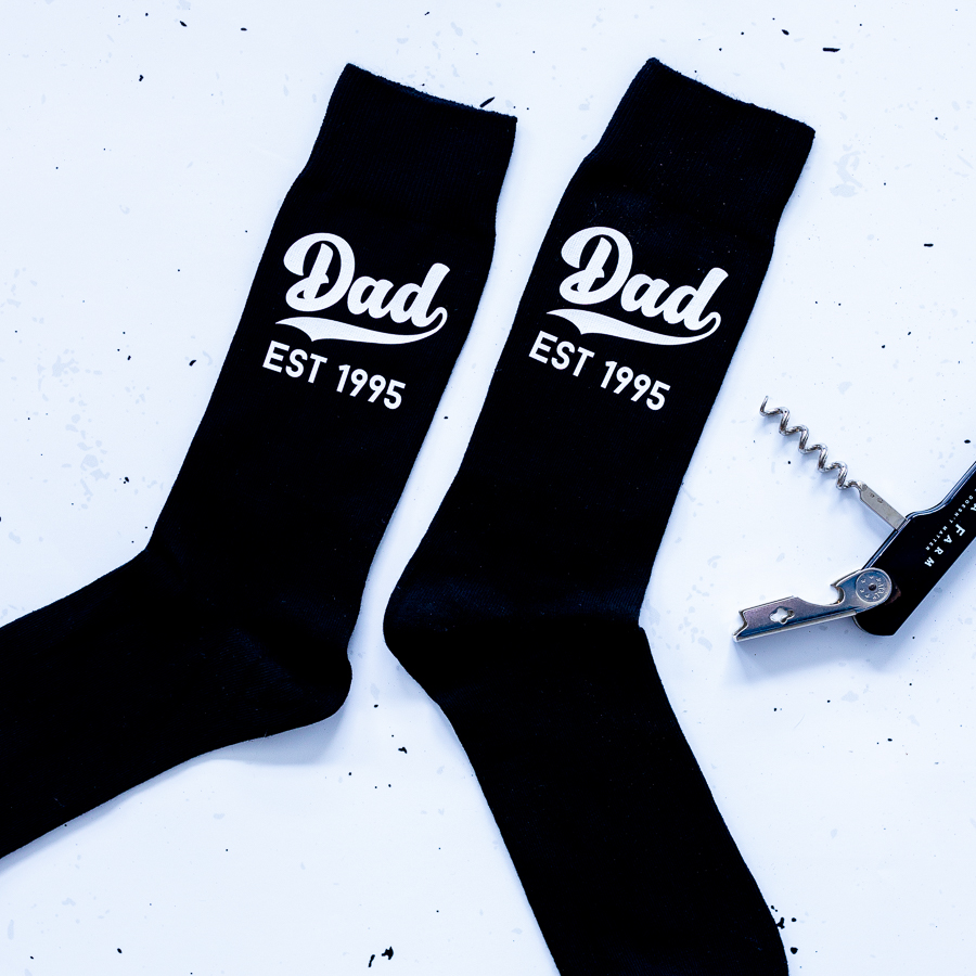 Personalised dad socks perfect gift for fathers day, birthday or Christmas