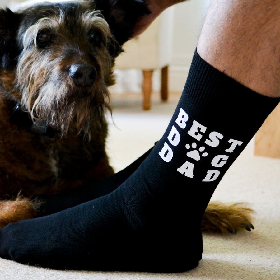 Best dog dad socks perfect gift for fathers day, birthday or Christmas