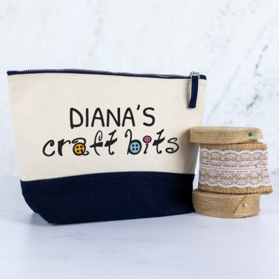 Personalised Craft Bag - Navy, Regular