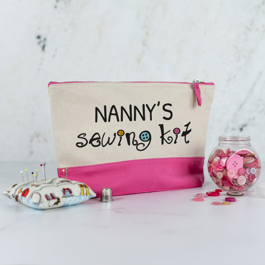 Personalised Craft Bag - Pink, Regular