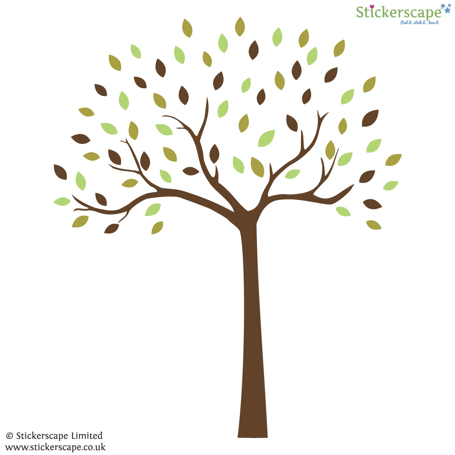 Woodland tree wall sticker | | Stickerscape