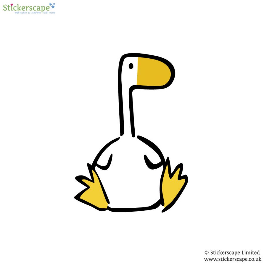 Sitting Goose wall sticker | | Stickerscape