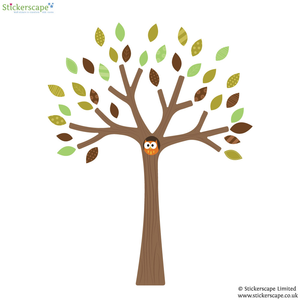 Woodland tree wall sticker | Stickerscape