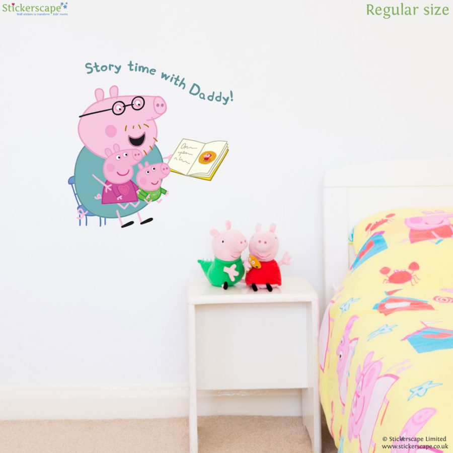 Peppa Pig Story time wall sticker Stickerscape
