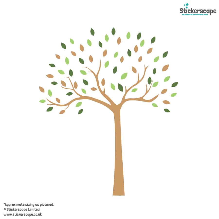 Woodland Tree Wall Sticker on a white background