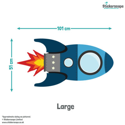 Blue Flying Rocket large size guide