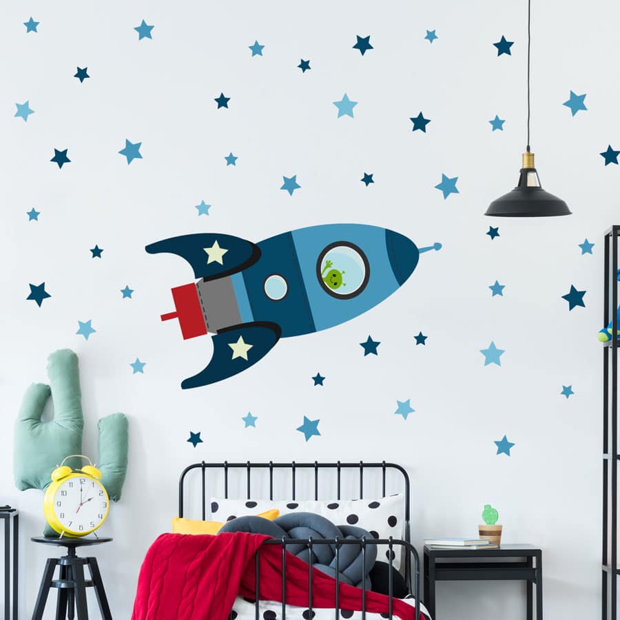 Peppa Pig rocket train wall stickers pack