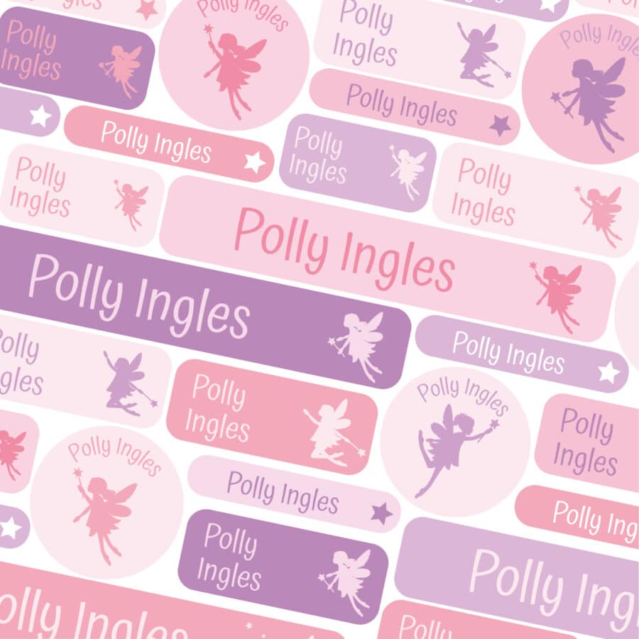 Fairies name labels pack