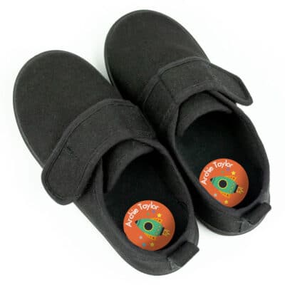 Space Stick On Name Labels on shoes