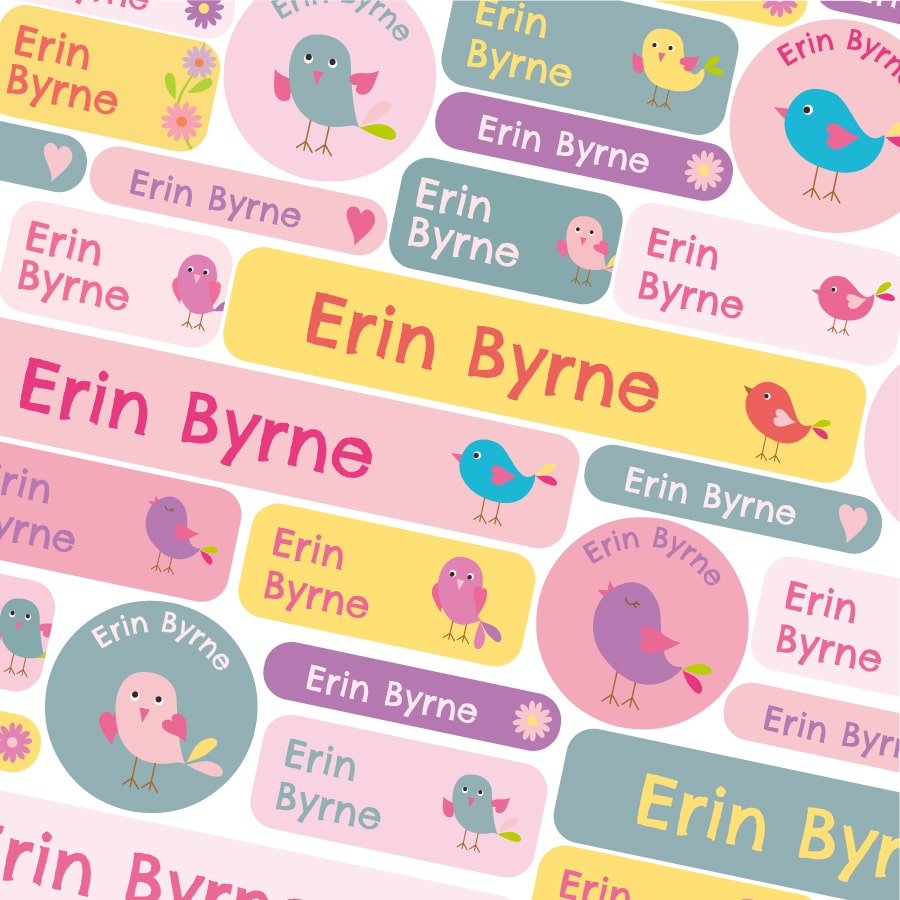 Bird name labels | School name labels | Stickerscape