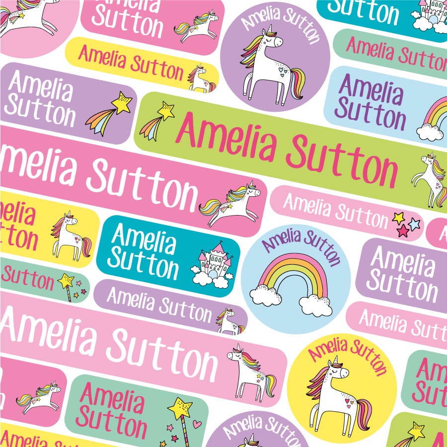 Unicorn Name Labels