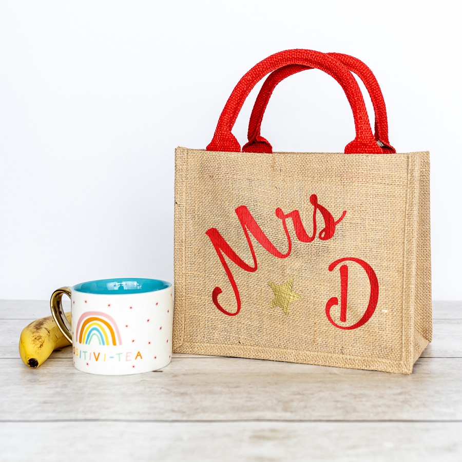 Mr Signature Initial Canvas Tote