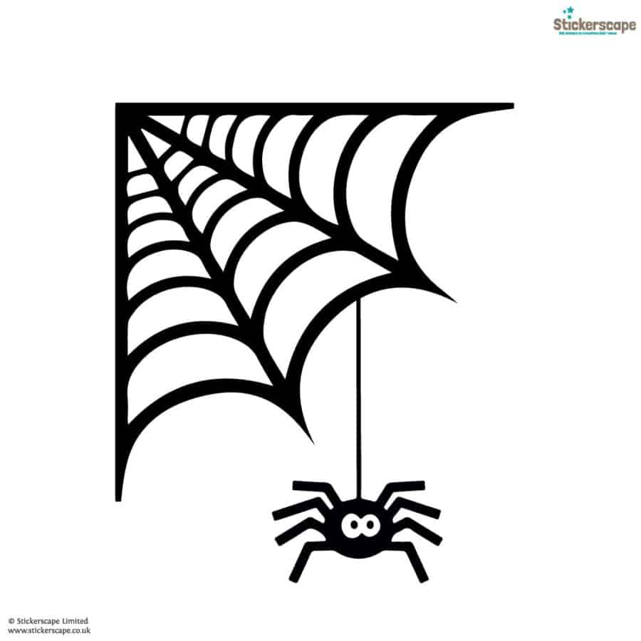 Spider and Cobweb Window Sticker