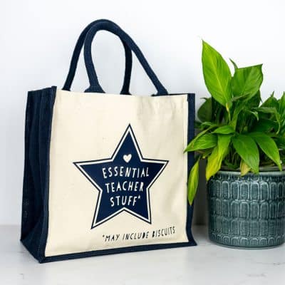Essential Teacher Stuff Canvas Bag Personalised Gifts Stickerscape