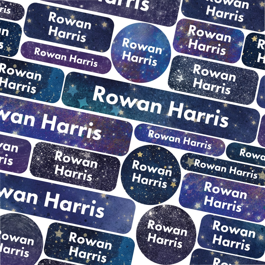 Night Sky school name labels