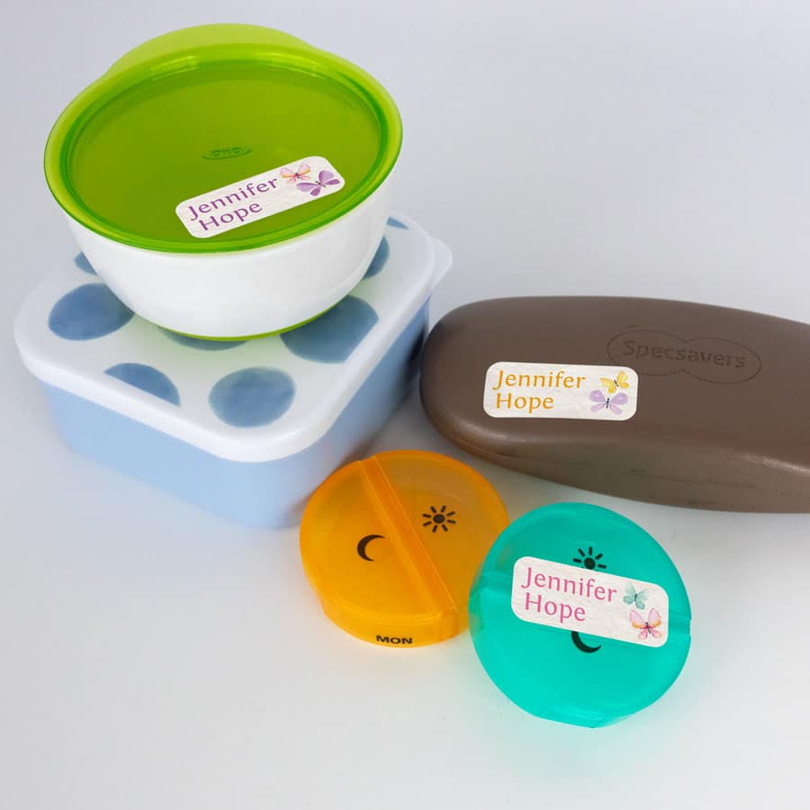 Butterfly Name Labels on pots