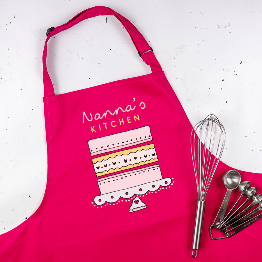 Grandma's Kitchen apron (Pink) perfect gift for a grandmother or mother who loves to bake