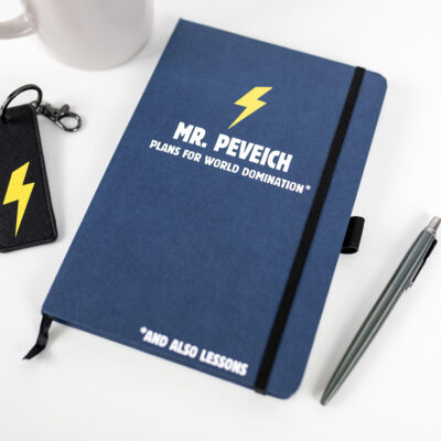 Personalised World Domination Notebook | Teacher Gifts | Stickerscape