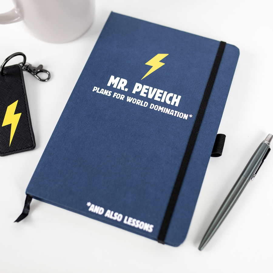 Personalised World Domination Notebook | Teacher Gifts | Stickerscape