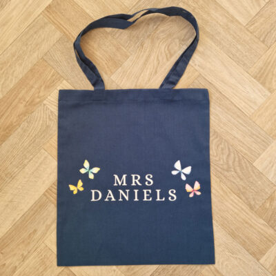 Personalised Butterflies Tote Bag | Personalised Gifts | Stickerscape