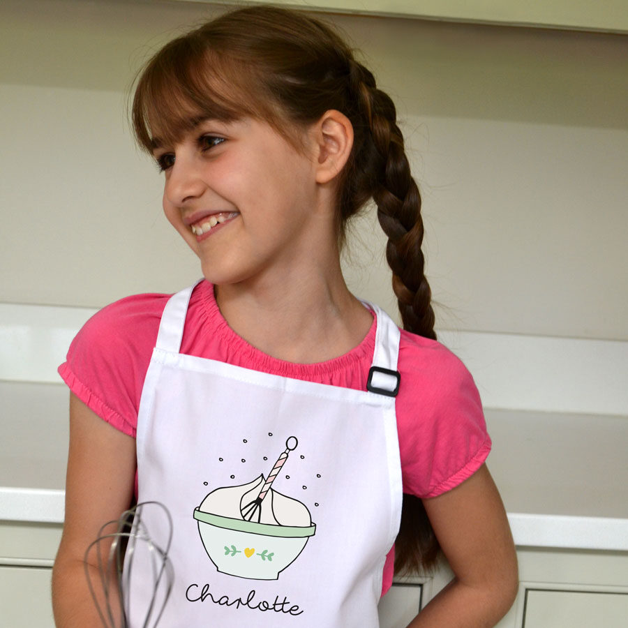 Personalised Mixing Bowl Apron (Child)