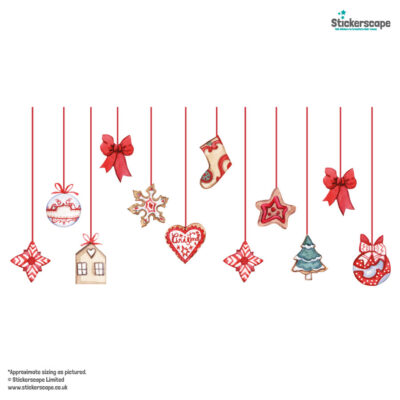 Christmas Hanging Decoration Window Stickers