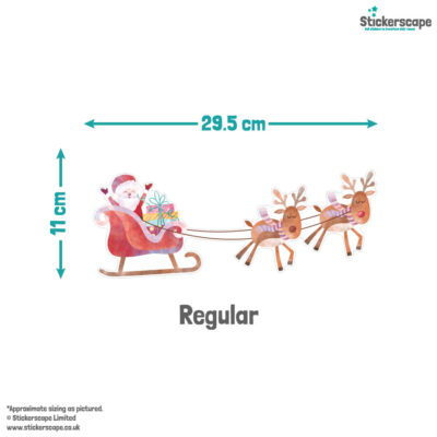 North Pole Scene Window Stickers | Christmas Window Stickers dimentions