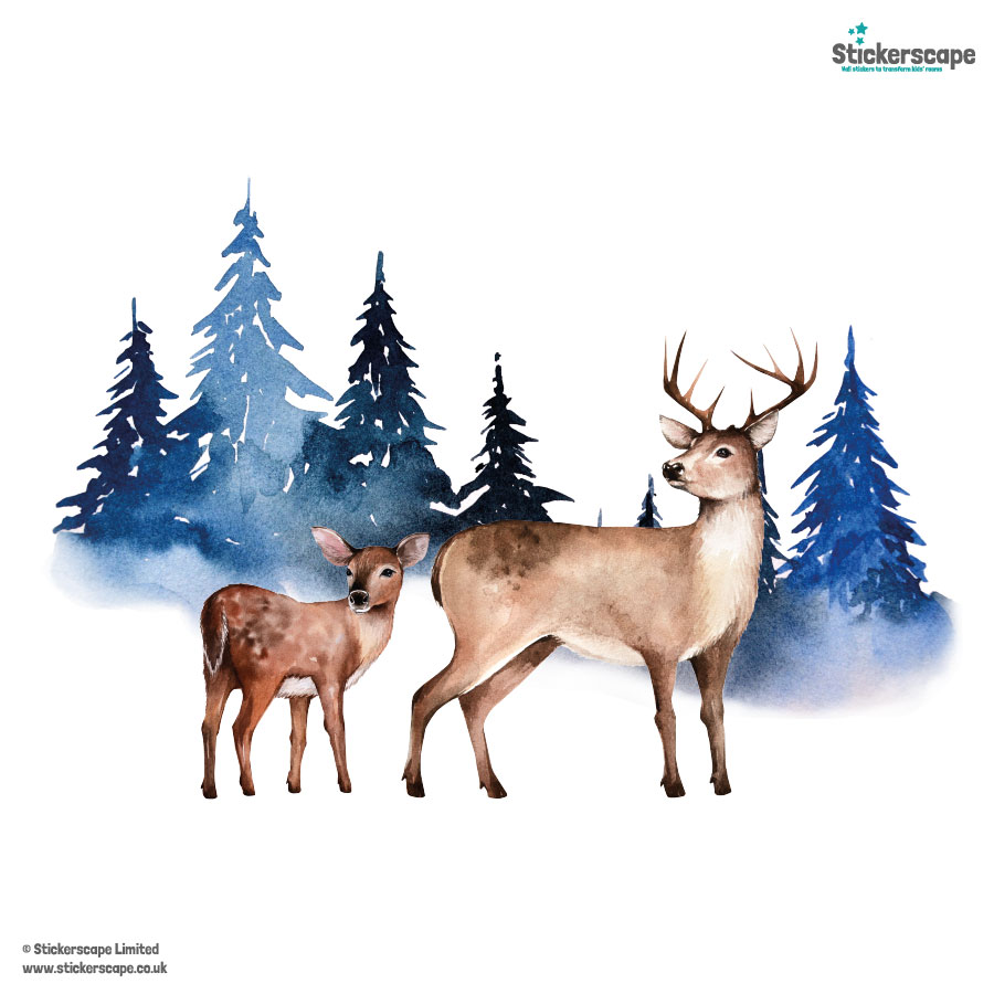Reindeer Window Sticker | Christmas Window Sticker