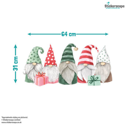 Christmas Gonk Window Stickers | Christmas Window Stickers dimensions