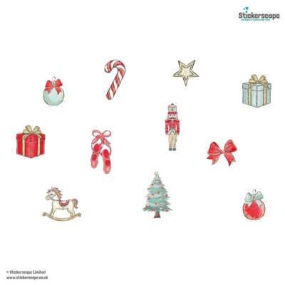 Nutcracker Window Stickers | Christmas Window Stickers