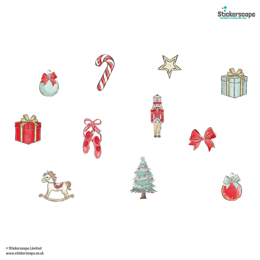 Nutcracker Window Stickers | Christmas Window Stickers