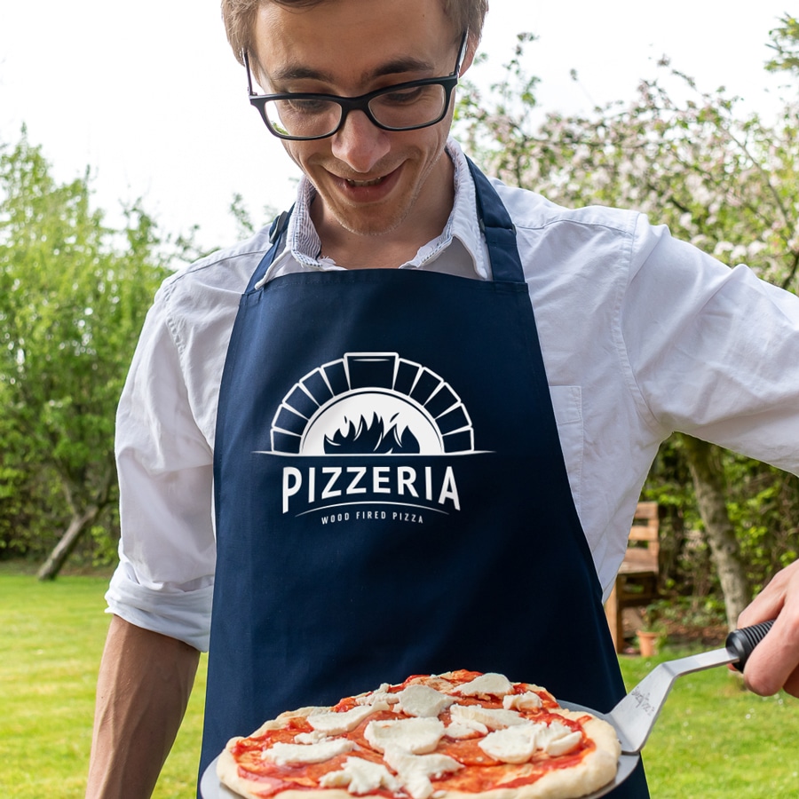 pizzeria apron in navy