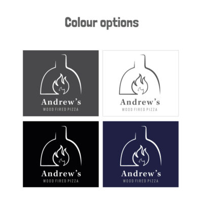 personalised wood fried pizza apron colour ways