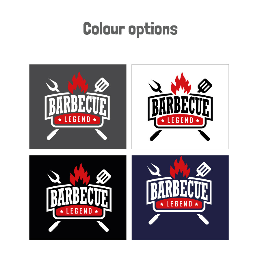 barbecue legend apron colour options