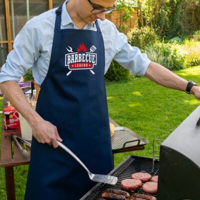 barbecue legend apron in navy
