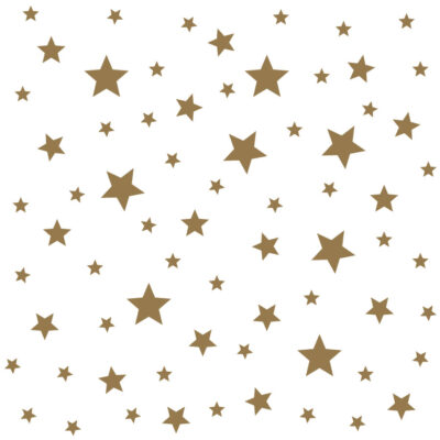 gold star wall stickers space on white background