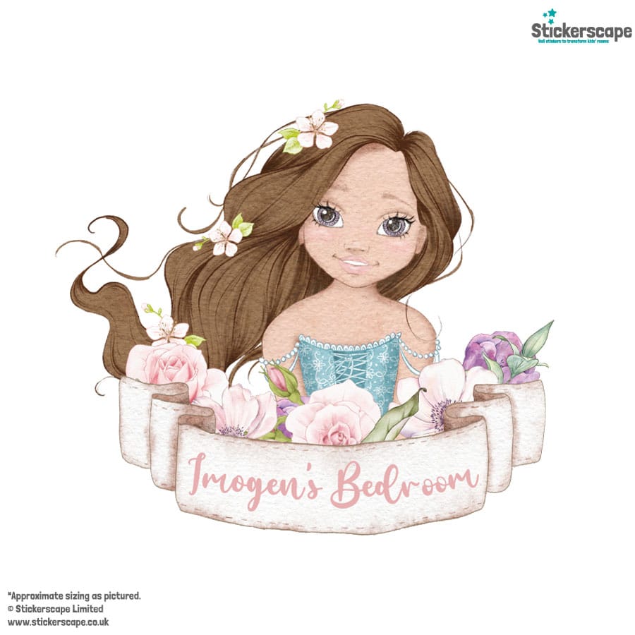 Personalised Princess Wall Stickers (Option 2) | Unicorn Wall Stickers | Stickerscape