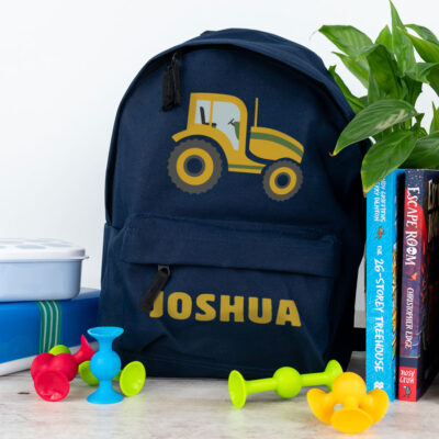 tractor backpack in navy small