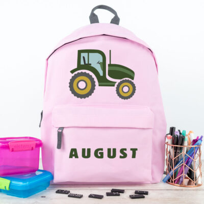 tractor backpack in pink regular