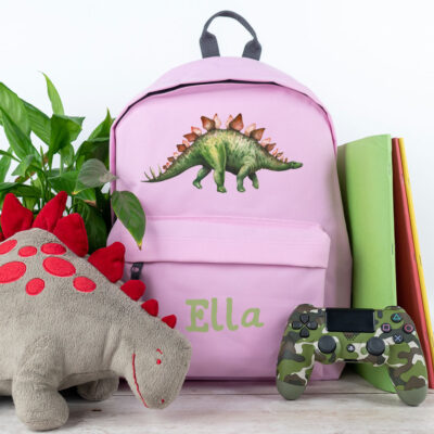 dinosaur rucksack in pink regular