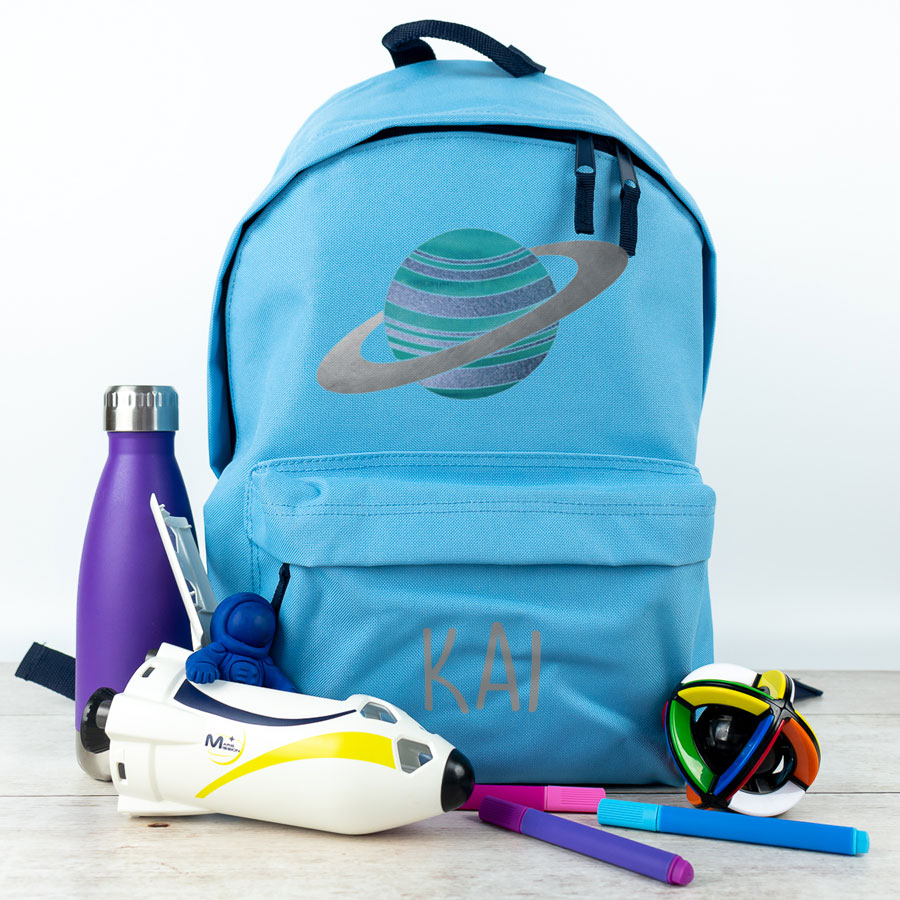 planet backpack in light blue, regular
