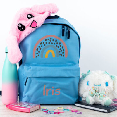 rainbow backpack in light blue, regular