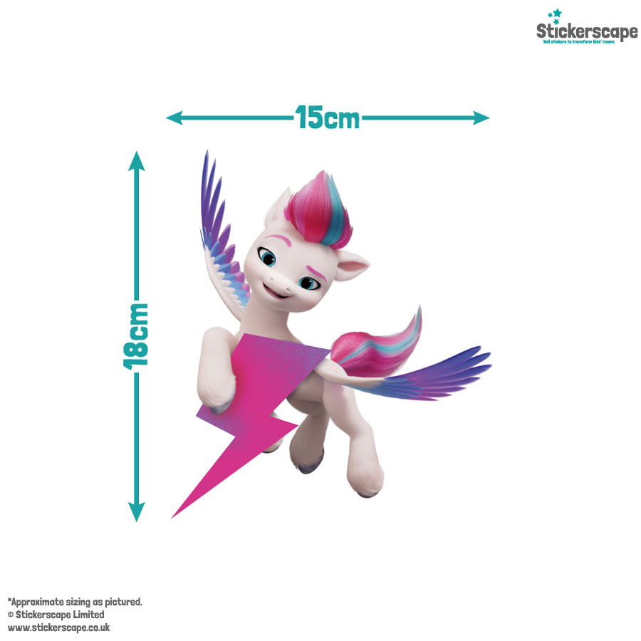 Cutie Mark Wall Sticker Pack size guide of Zipp