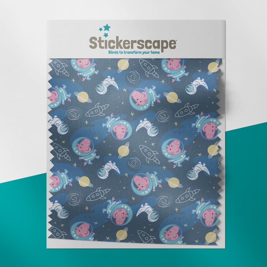George in Space roller blind swatch