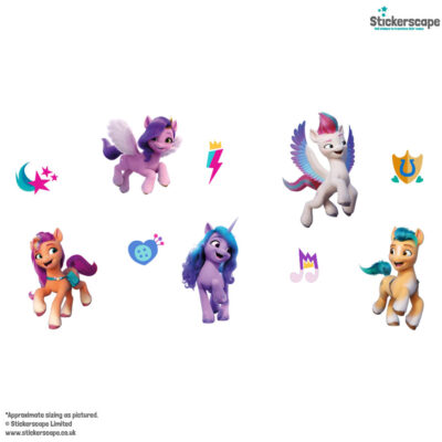 My Little Pony Wall Stickers shown on a white background
