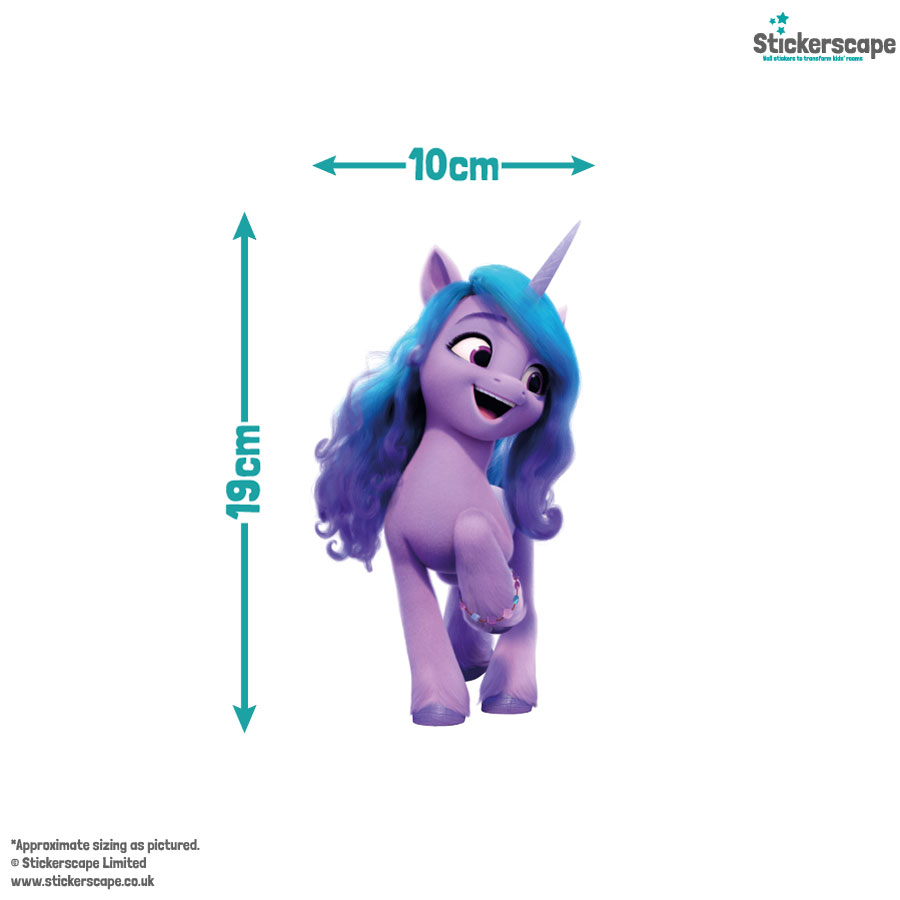 My Little Pony Wall Stickers size guide of Izzy