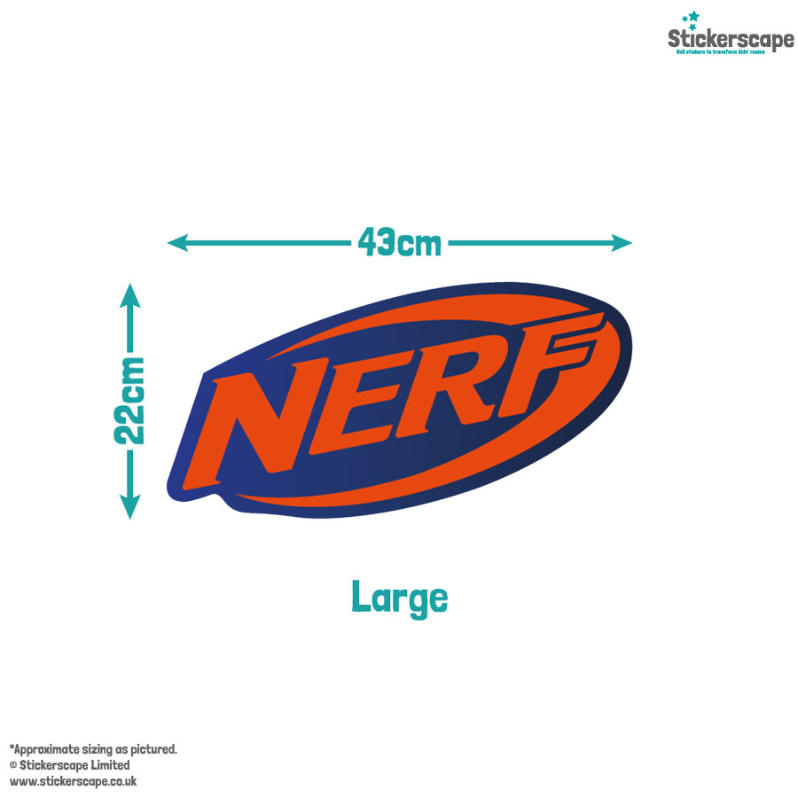 Nerf targets wall sticker pack large size guide