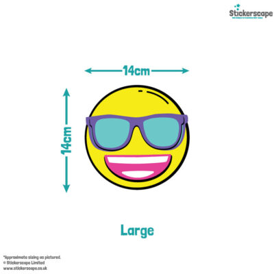 emoji 90's wall sticker pack large size guide of smiley face