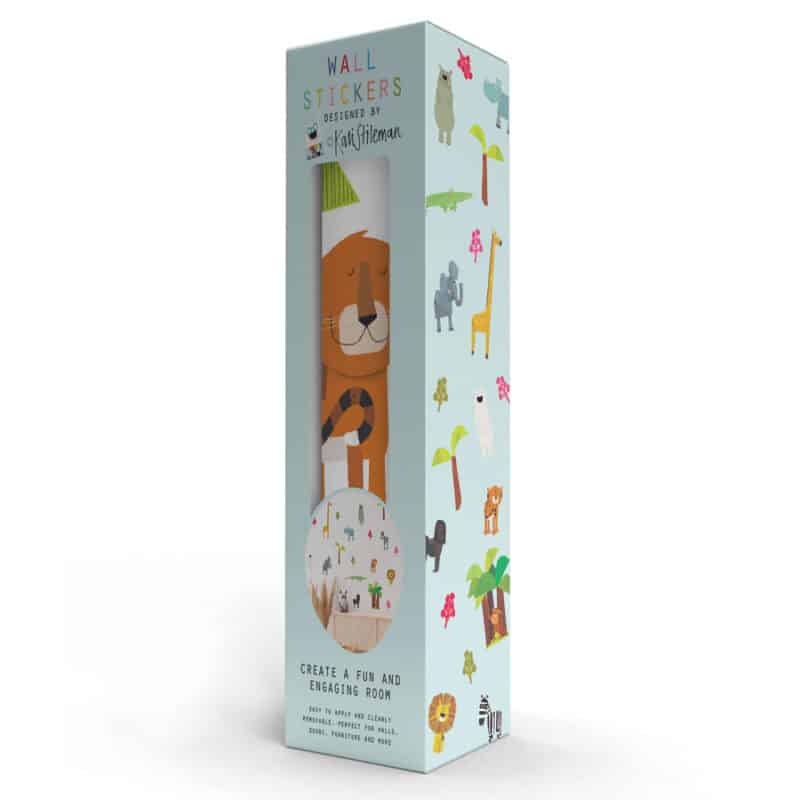 Fun Animals Wall Sticker Pack in Retail Packaging